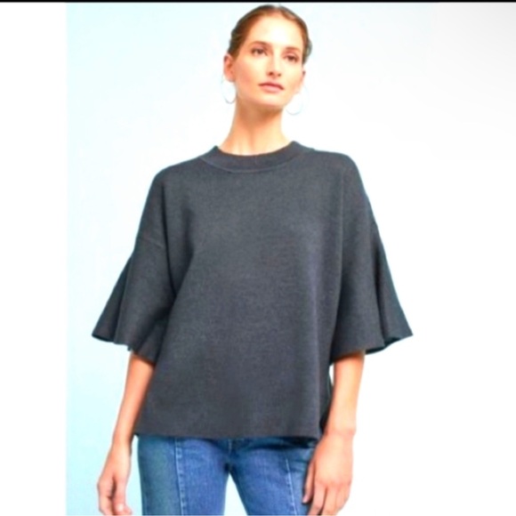 Anthropologie Sunday in Brooklyn Bell Short Sleeve Sweater Top - Picture 1 of 7